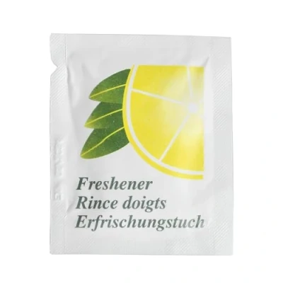Immagine di Handy Freshener Salviette profumate al limone, confezione da 100