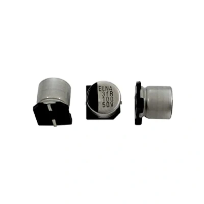 Immagine di Condensatore Elko 10x radiale 100µF 50V elettrolitico SMD fino a 105C 100uF di Elna