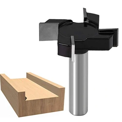 Immagine di WSOOX 12mm Gambo Fresa Legno Piallatrice Utensile Piallatura per CNC Spoilboard Surfacing Router Bit