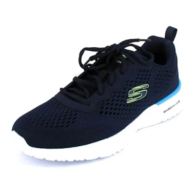 Immagine di Skechers SKECH AIR DYNAMIGHT TUNED UP, Scarpe da Ginnastica Uomo, Navy Engineered Mesh Pu Lime Trim, 41 EU