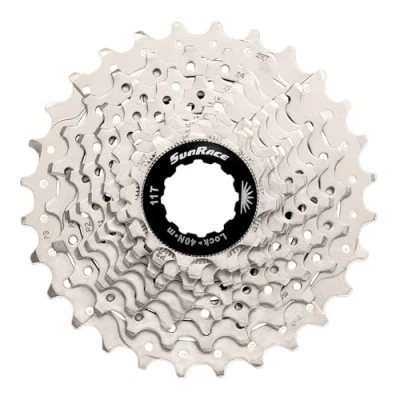 Immagine di SunRace MS, Ruota Libera 10V Unisex Adulto, Argento/Nero, 11 28D