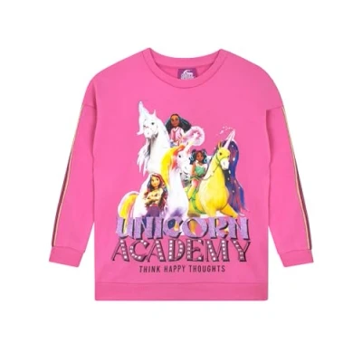 Immagine di Unicorn Academy Felpa Unicorno Felpe per Ragazzi Maglione Ragazza Rosa 10 11 Anni