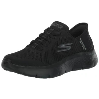 Immagine di Skechers Go Walk Flex Hands Free Slip ins Grand Entry Sneaker, Scarpe da Ginnastica Donna, Nero, 40.5 EU Larga