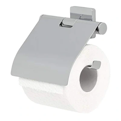 Immagine di Tiger Dock Portarotolo con Coperchio, Acciaio Inox, Cromato