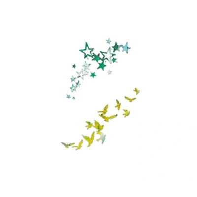Immagine di Sizzix 662673 Fustelle Thinlits Uccelli e Stelle di Pete Hughes, Acciaio, Argento, 26x13x0.2 cm