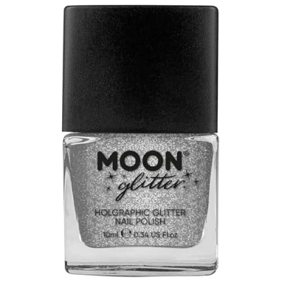 Immagine di Smalto Olografico Glitter by Moon 14ml Argento
