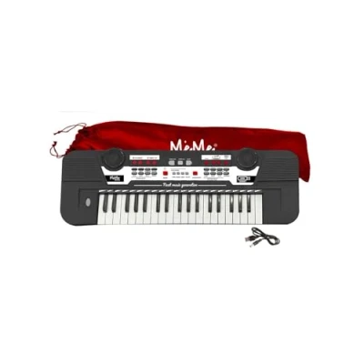 Immagine di Tastiera Digitale MeMe, 37 Tasti Scolastica Noa, 10 Toni, Ritmi, 6 Canzoni, Registra e Riproduce, Effetti, prog.accordi (sync/fill in/single/okon) Ingresso USB Cuffie, Borsa Trasporto, Cavo