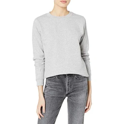 Immagine di Gildan Felpa da Donna in Pile Girocollo Stile G18000fl Maglia di Tuta, Grigio Chiaro, X Large