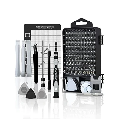 Immagine di PROTOOL 120 in 1 Set Cacciaviti Precisione Magnetici Professionali, Kit Cacciavite di Riparazione Portatile per Orologio, Occhiali, iPhone, iPad, Smartphone, PC, Laptop, Tablet, Elettronica
