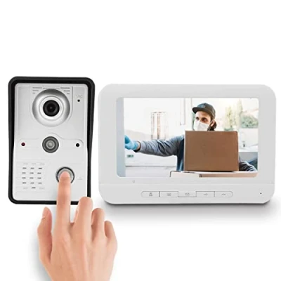Immagine di Videocitofono, Campanello Video con Display da 7 Pollici Supporto rilevamento Movimento per Visione Notturna Monitoraggio sblocco remoto Citofono bidirezionale