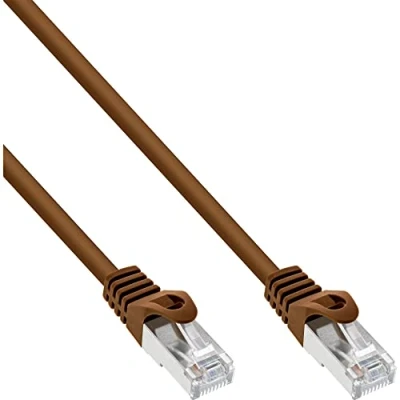 Immagine di Inline® S FTP Cat.5e 0.3m Cavo di Rete 0,3 m Marrone