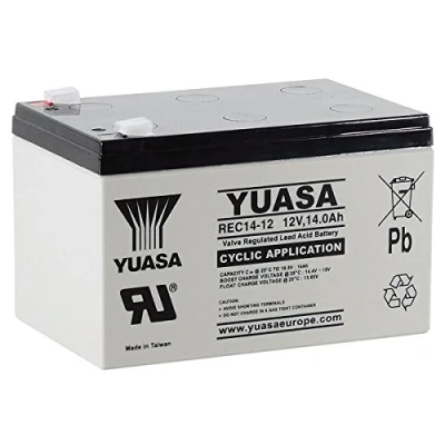 Immagine di Batteria congiunturali YUASA REC14 12 12V 14Ah misure (mm). Lunghezza: 151 x Larghezza: 98 Altezza: (sostituisce il modello YPC14 12)