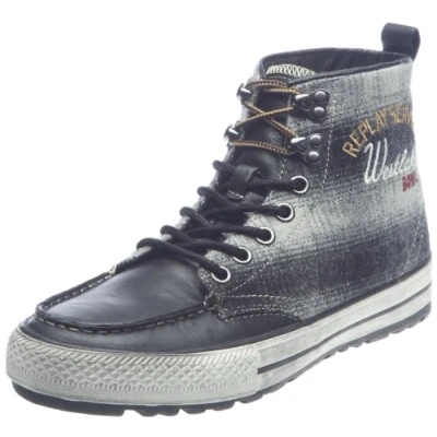 Immagine di Replay Rodney Check, Scarpe da Ginnastica Uomo, Ecru, 42 EU