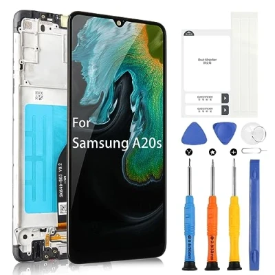 Immagine di LCD per Samsung Galaxy A20s A207 6,5&quot; Display SM A207F A207M A2070 Digitazer Touch Schermo Sostituzione Assembly con Strumenti(Nero Cornice)