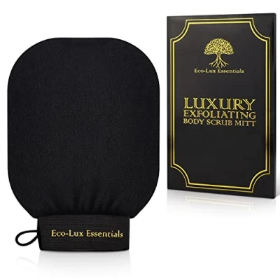 Immagine di Eco Lux Essentials Scrub Corpo Esfoliante Profondo Guanto Detergente Pelle Rimozione Morta Morbida Per Bagno Doccia Cura Della Donna E Uomo Antiabbronzatura Finta