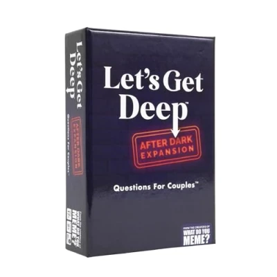Immagine di WHAT DO YOU MEME? Let&#039;s Get Deep: After Dark Expansion Pack di Relatable, progettato per aggiungersi al gioco The Deep Core, ideale regali coppia, la lista nozze, include