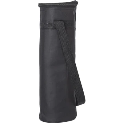 Immagine di noTrash2003 borsa termica per bottiglia d&#039;acqua da appendere fino a 1,5 l, chiusura lampo, tracolla regolabile, piccola bevande, frigo esterni, viaggi (nero)