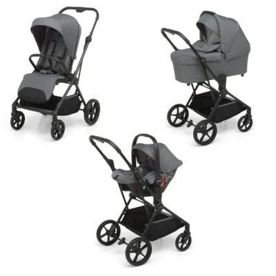 Immagine di Foppapedretti Spritz I Size, Sistema Modulare Combinato per Bambini, Navicella Passeggino e Seggiolino auto Titanium