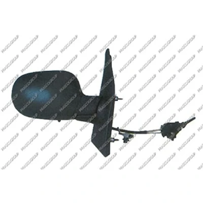 Immagine di Specchio retrovisore esterno Prasco RN0307113 Dx nero manuale regolabile dall&#039;interno, con sensore temperatura, Regolazione:comando cavo flessibile, c