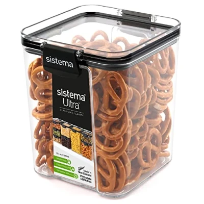 Immagine di Sistema Ultra Tritan Contenitori ermetici per dispensa e cucina 920 ml Impilabili Con clip Privi di BPA