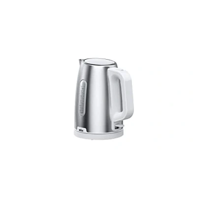 Immagine di Braun PurShine Bollitore elettrico, base girevole a 360, indicatore del livello dell&#039;acqua, stoccaggio cavo, funzione di spegnimento automatico, capacità 1,7 l, WK1500WH, 2200 W, bianco
