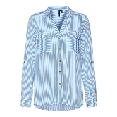 Immagine di Vero Moda Vmbumpy LS NEW NOOS Camicia, Donna, Taglia: Small, Ibiza blue
