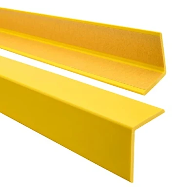 Immagine di Profilo angolare QUEST 40x40mm, Listello di protezione in plastica flessibile Striscia autoadesiva Riparo dei profili angolari e bordi, facile da installare, Giallo, 200cm