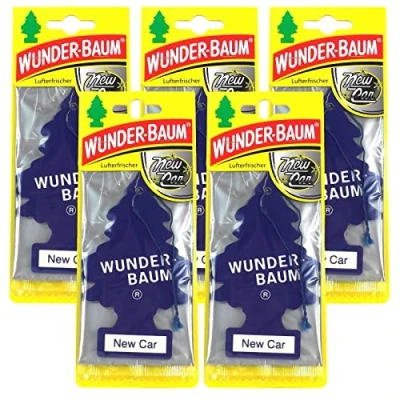 Immagine di Wunderbaum 5 deodoranti originali New Car per auto, 1 pezzo
