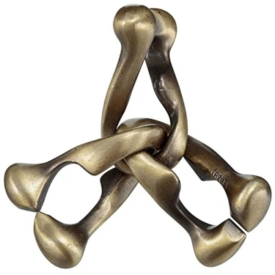 Immagine di HUZZLE Trinity Rompicapo, Colore Oro, MEN448