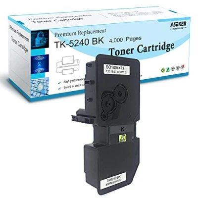 Immagine di ASEKER Compatibile Cartuccia di toner TK5240 TK 5240 TK5240K per Kyocera Ecosys P5026cdn P5026cdw M5526cdn M5526cdw Stampanti 4000 Pagine (TK5240K Nero, 1 Pack)