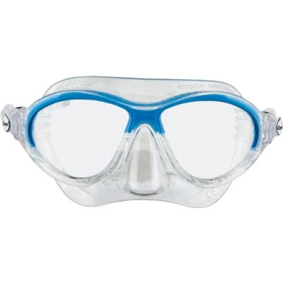 Immagine di Cressi Moon Kid Mask Maschera per Immersioni e Snorkeling, Trasparente/Blu, Taglia Unica, Unisex Bambini