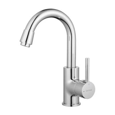 Immagine di GRIFEMA G1002 Irismart Miscelatore Lavabo, Rubinetto Monocomando per Bagno, Cromo, Argento [Exclusiva Amazon]