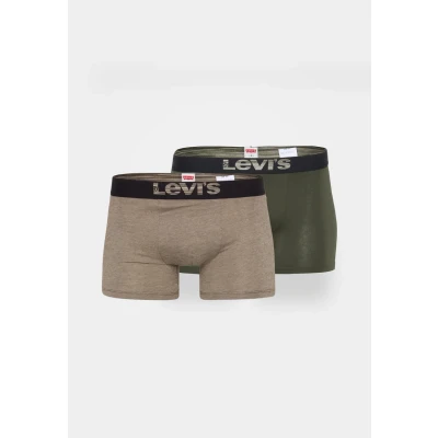 Immagine di Levi&#039;s Optical Illusion Brief 2 PACK Culotte, Uomo, Taglia: Small, Khaki