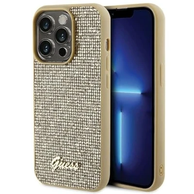 Immagine di GUESS GUHCP15LPMSDGSD Custodia rigida per iPhone 15 Pro 6.1&quot;, colore: Oro