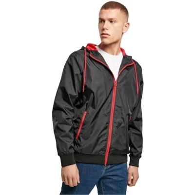 Immagine di Build Your Brand Windrunner, Uomo, blk/red, 4XL