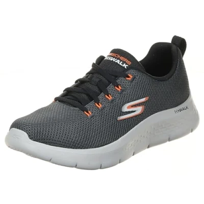 Immagine di Skechers Go Walk Flex Vespide, Scarpe da Ginnastica Uomo, Carbone, 46 EU
