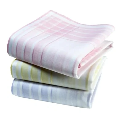 Immagine di Fazzoletti in tessuto da donna, 100% cotone pettinato, 35 x cm, 3 pezzi, modello P02
