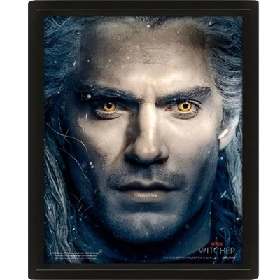 Immagine di Witcher Das 3D Poster a griglia con lenti intrecciate, 25 cm x 20 1,3 cm, in scatola