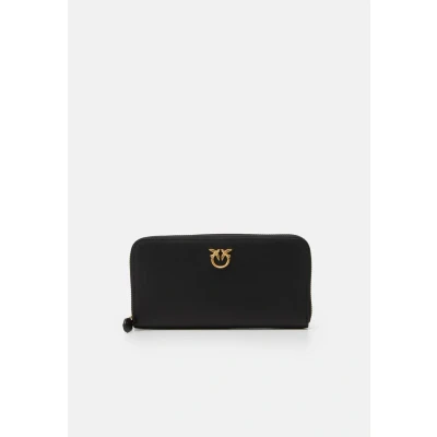 Immagine di Portafoglio grande Pinko Ryder Zip Around Vitello Seta Nero