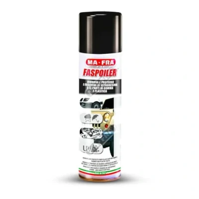 Immagine di Ma Fra, Faspoiler, Trattamento Spray per Parti in Gomma e Plastica, Rinnova Previene lo Scolorimento dei Fascioni Vetroresina dell&#039;Auto