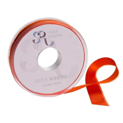 Immagine di SR SUPER RIBBONS®™ Nastro di raso double face, lunghezza 10 mm, 20 m, colore: arancione