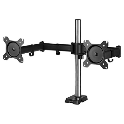 Immagine di ARCTIC Z2 (Gen 3) Braccio Doppio Monitor per Scrivania, Inclinabile, Ruotabile Schermi e Televisori a 29&#039;&#039;/34&quot; Ultrawide, Fino 15 kg, Hub 2.0 USB 4 Porte con Alimentatore Nero