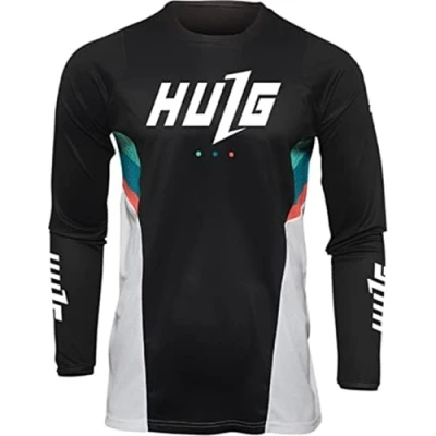 Immagine di HULG Magliette da Ciclismo Uomo, T Shirtlungo, Top Abbigliamento Maglie Ciclismo,Camicia Mountain Bike/MTB,Traspirante E Assorbente dal Sudore, Asciugatura Rapida (Style 01,4XL)