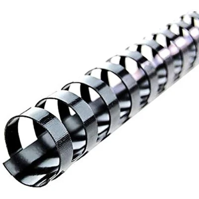 Immagine di GBC Dorsi plastici A5 14A 8mm 100pz Nero 4400008