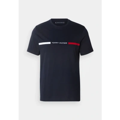 Immagine di Tommy Hilfiger Chest Insert TEE Tshirt con stampa, Uomo, Taglia: XS, Desert sky