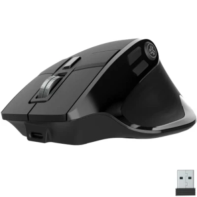 Immagine di JLab Epic mouse wireless da collegare tramite Bluetooth o USB, ergonomico per più dispositivi, computer portatile/telefono/tablet/mac/windows, ricaricabile