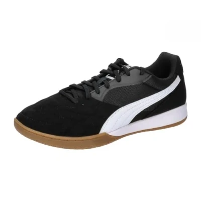 Immagine di Puma KING TOP IT Scarpe da calcetto, Uomo, Taglia: 48.5, Black/white/gold Finta pelle / tessuto