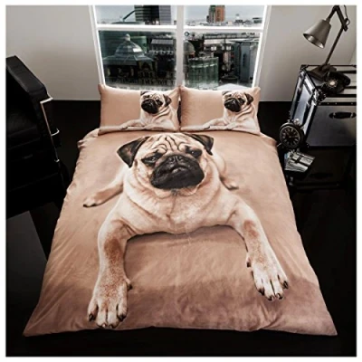 Immagine di GC GAVENO CAVAILIA set copripiumino 3D con stampa animalier, di biancheria da letto in policotone, per king size