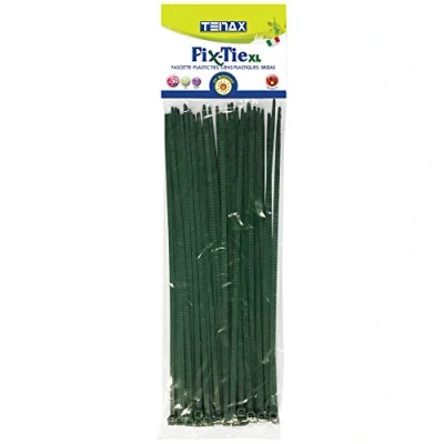 Immagine di TENAX FIX TIE XL, Fascette Multiuso in Plastica, Lunghezza 29 cm Verde, Confezione da 50 pezzi