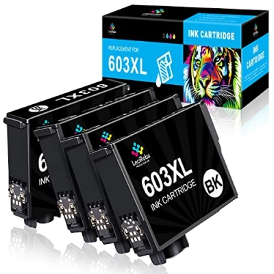 Immagine di LeciRoba 603xl Cartucce di ricambio per stampante Epson Multipack ed 603 XP 2100 2150 3100 3150 4100 4150 Workforce WF 2810 WF2820 2840 2870 (4BK)